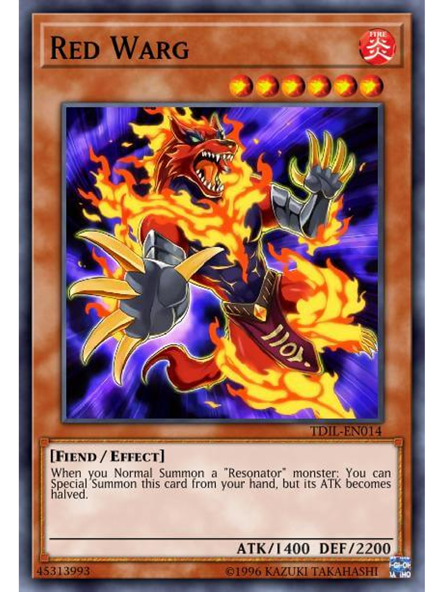 Red Warg - SDCK-EN012 - Common 1st Edition 1