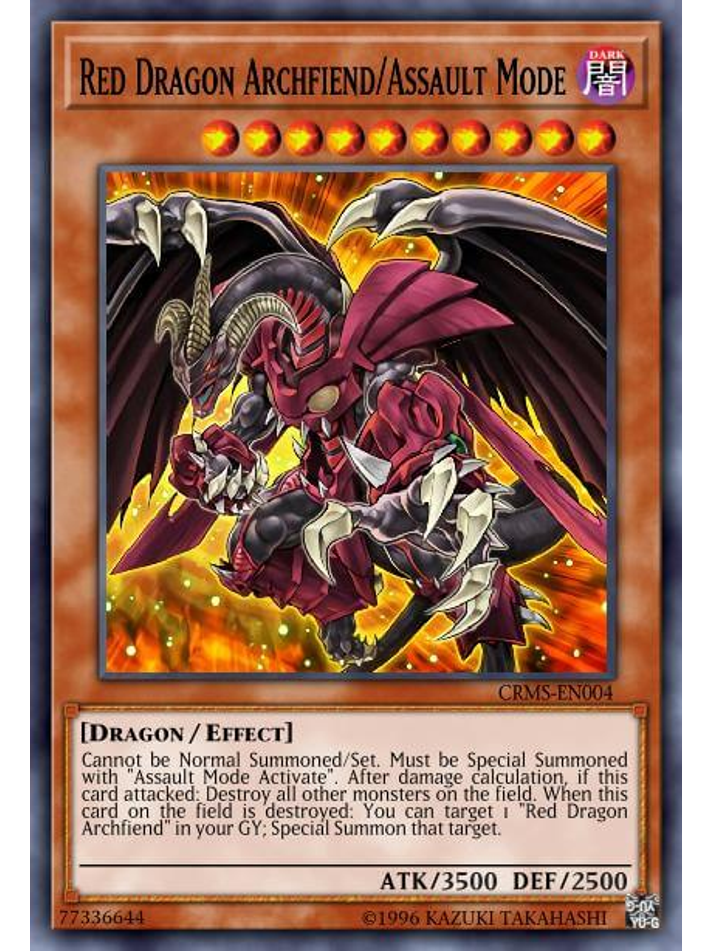 Red Dragon Archfiend/Assault Mode - SDCK-EN017 - Common 1st Edition 1