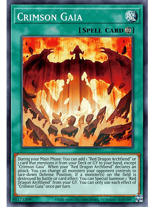 Crimson Gaia - SDCK-EN026 - Common 1st Edition