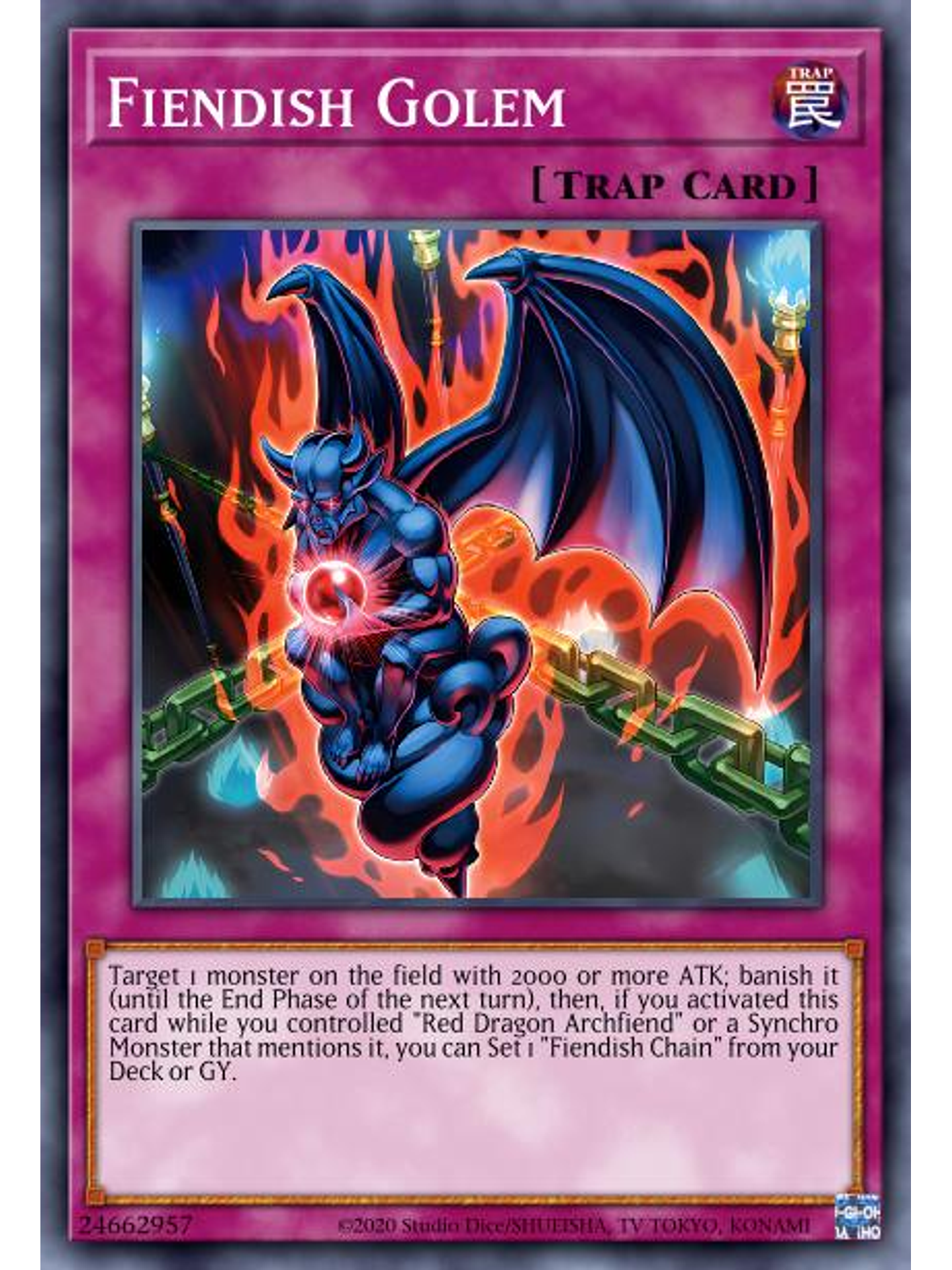 Fiendish Golem - SDCK-EN032 - Common 1st Edition 1