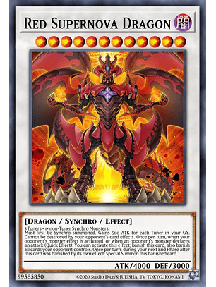 Red Supernova Dragon - SDCK-EN044 - Super Rare 1st Edition