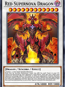 Red Supernova Dragon - SDCK-EN044 - Super Rare 1st Edition