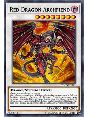 Red Dragon Archfiend - SDCK-EN045 - Ultra Rare 1st Edition