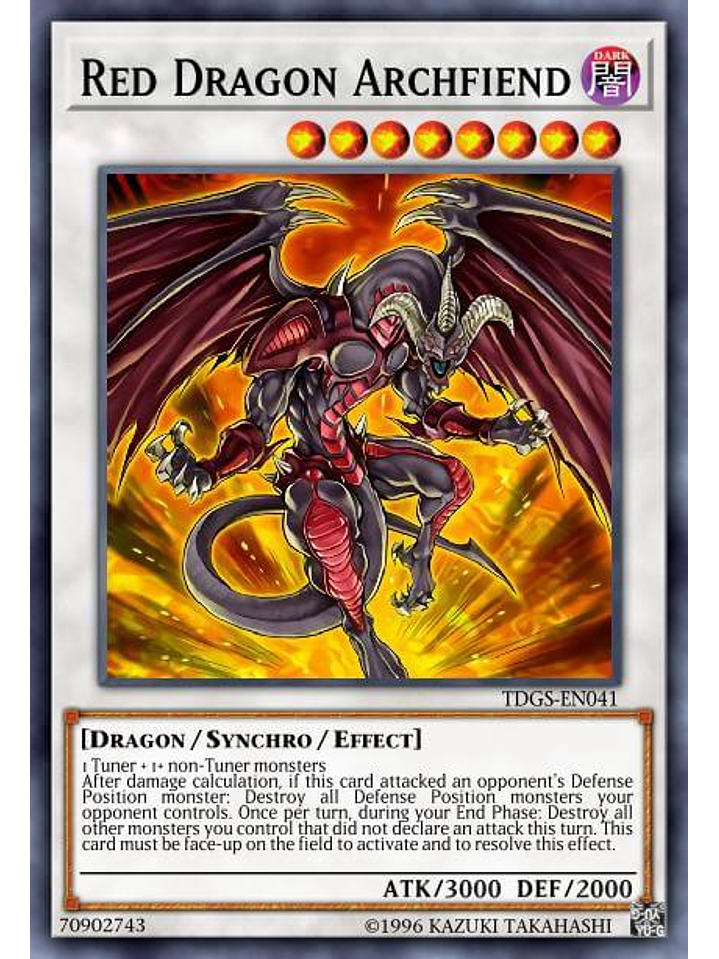 Red Dragon Archfiend - SDCK-EN045 - Ultra Rare 1st Edition 1