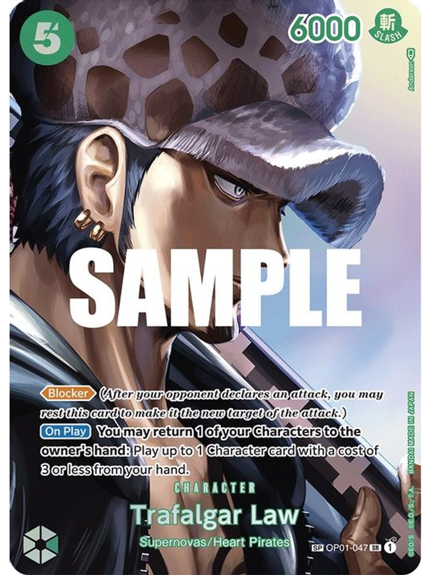 OP01-047 (Alternative Art) Trafalgar Law (SP) 1