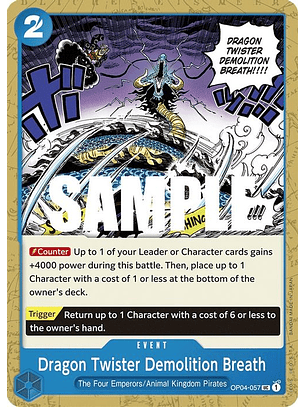 OP04-057 UC Dragon Twister Demolition Breath