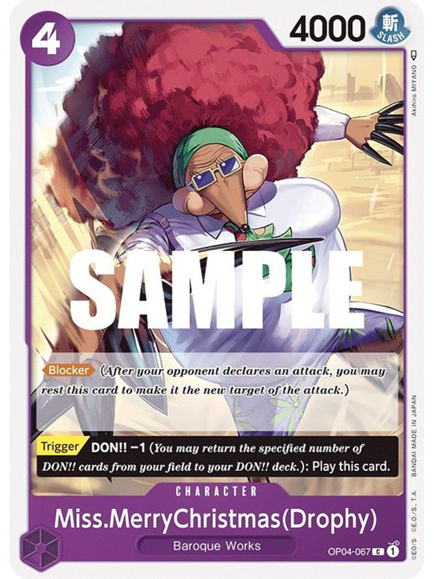 OP04-067 C Miss.MerryChristmas(Drophy) 1