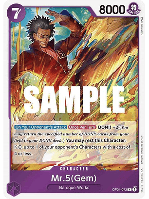 OP04-072 R Mr.5(Gem)