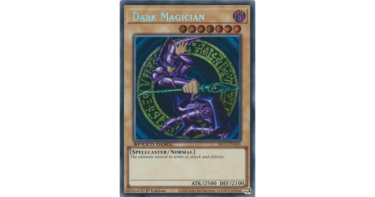 Yu-Gi-Oh! Arkana Dark Magician SBC1 1st Edition Secret Rare – Alternate Red Art, Near Mint Condition 12 thumbnail image