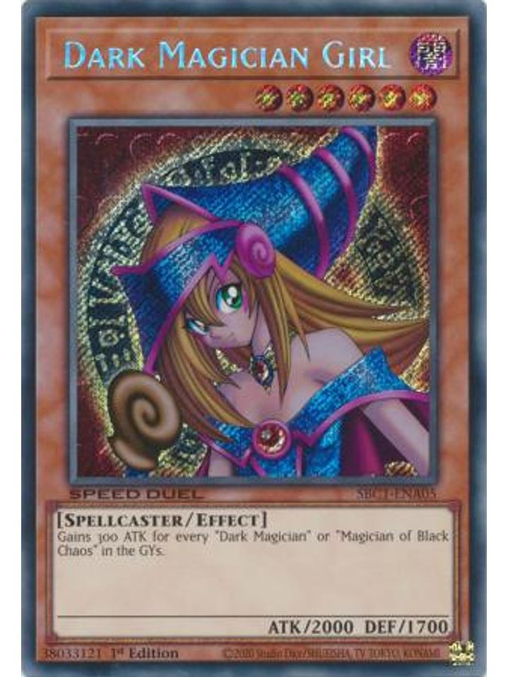 Dark Magician Girl - SBC1-ENA05 - Secret Rare 1st Edition 1