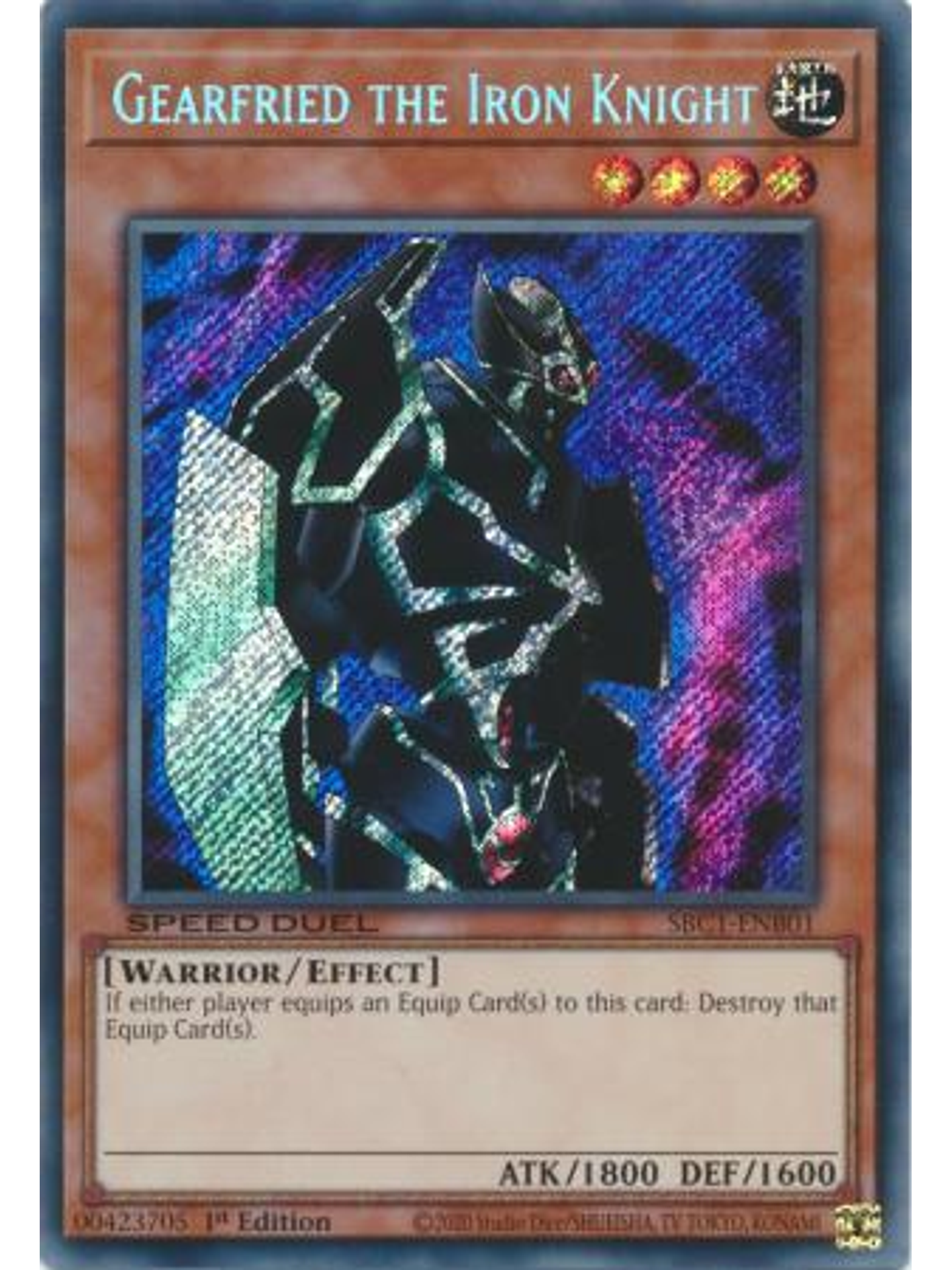 Gearfried the Iron Knight - SBC1-ENB01 - Secret Rare 1st Edition 1