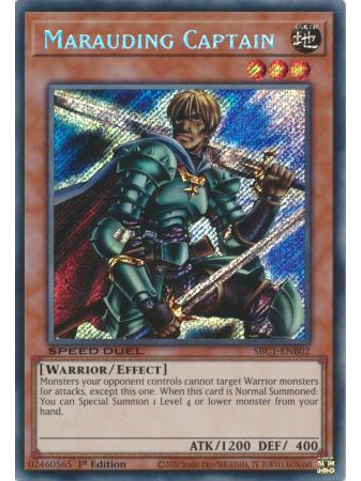 Marauding Captain - SBC1-ENB02 - Secret Rare 1st Edition 1