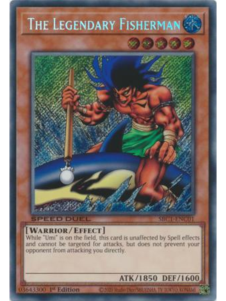 The Legendary Fisherman - SBC1-ENC01 - Secret Rare 1st Edition 1