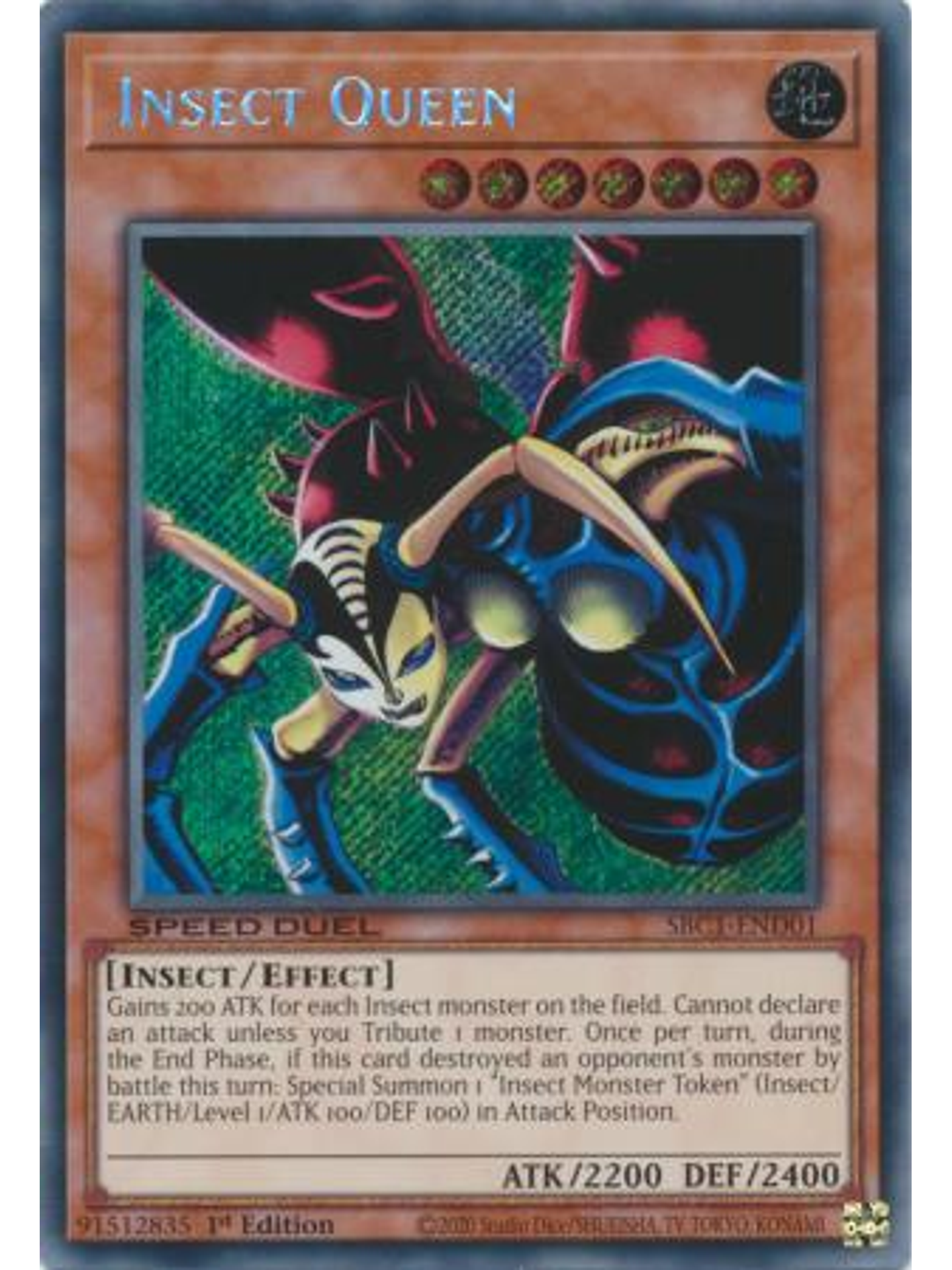 Insect Queen - SBC1-END01 - Secret Rare 1st Edition 1