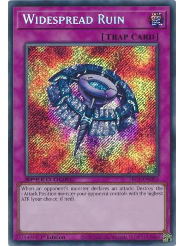 Widespread Ruin - SBC1-END20 - Secret Rare 1st Edition 1