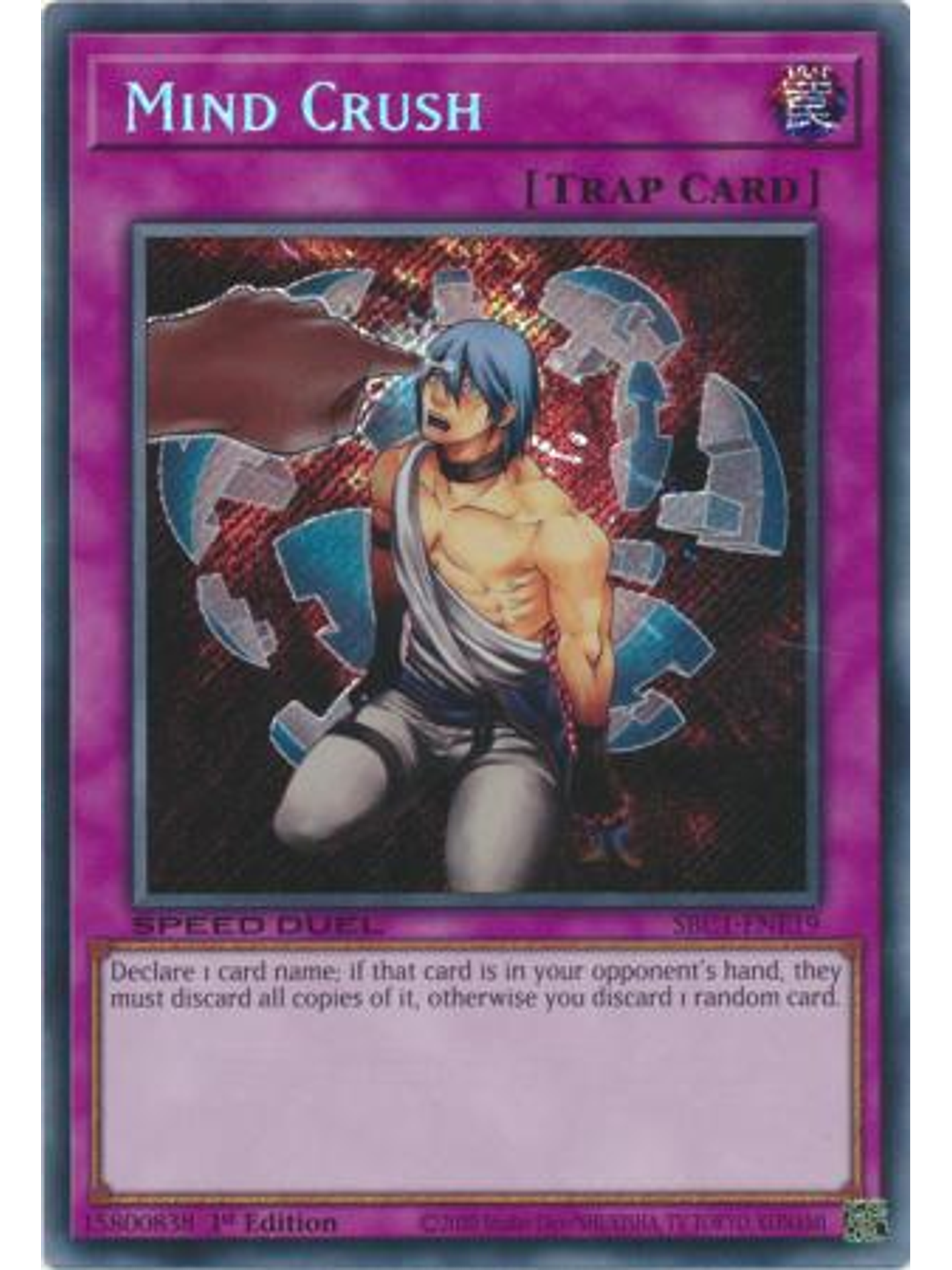 Mind Crush - SBC1-ENE19 - Secret Rare 1st Edition 1