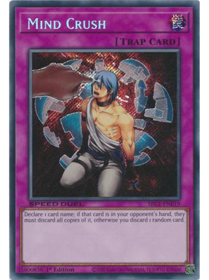 Mind Crush - SBC1-ENE19 - Secret Rare 1st Edition 1