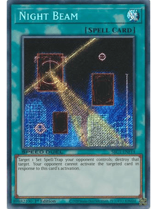 Night Beam - SBC1-ENF14 - Secret Rare 1st Edition