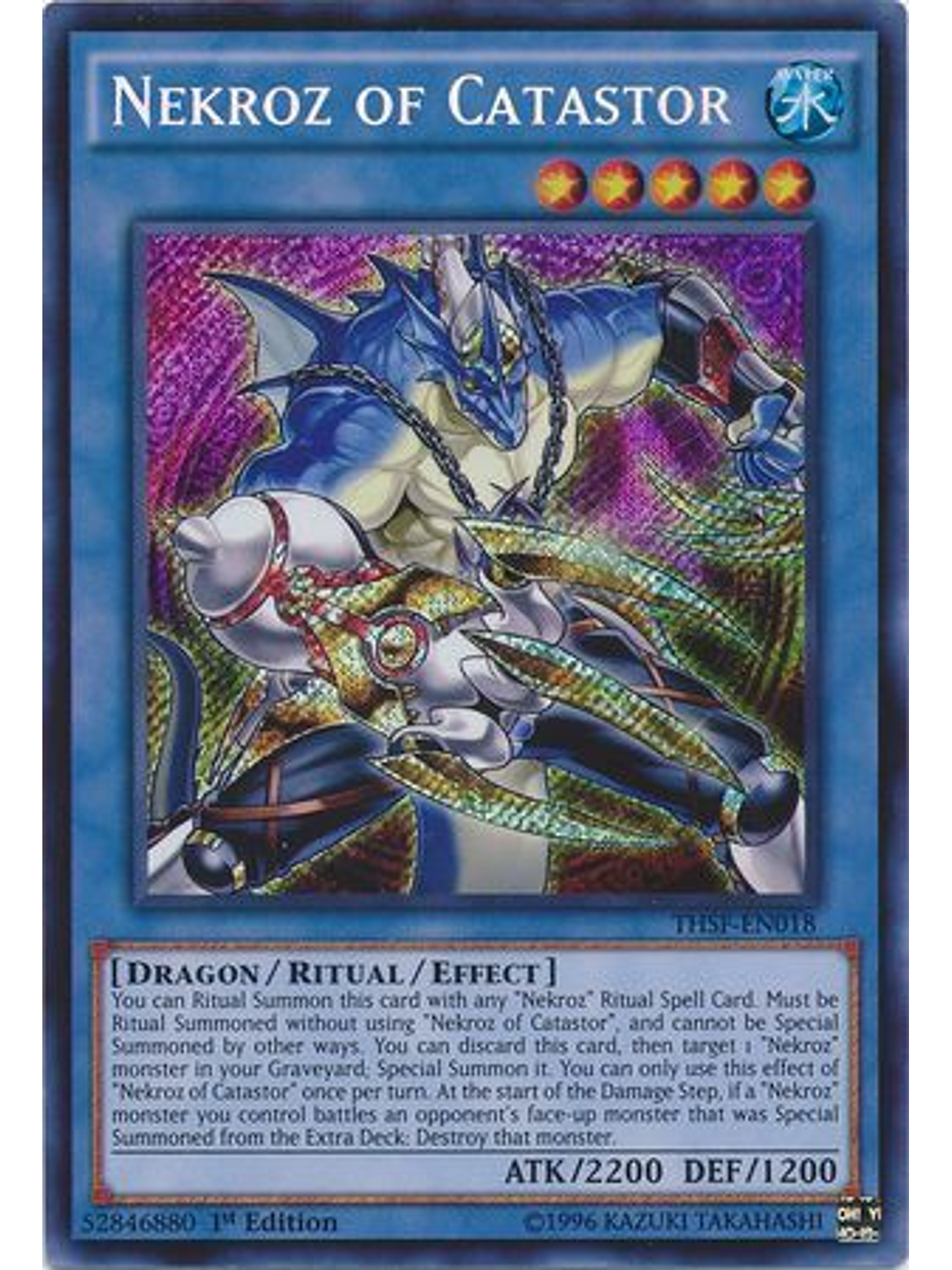 Nekroz of Catastor - THSF-EN018 - Secret Rare 1st Edition 1
