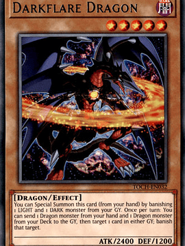 Darkflare Dragon - TOCH-EN032 - Rare 1st Edition