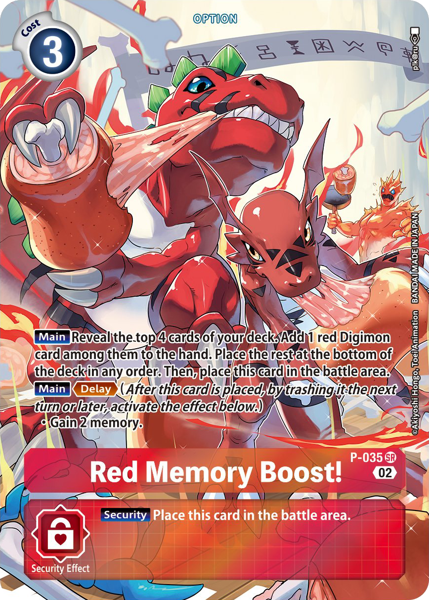P-035 (Alternative Art) Red Memory Boost!