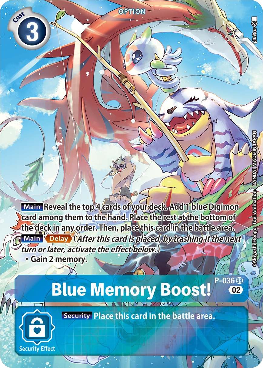 P-036 (Alternative Art) Blue Memory Boost!