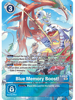P-036 (Alternative Art) Blue Memory Boost!