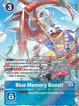 P-036 (Alternative Art) Blue Memory Boost!