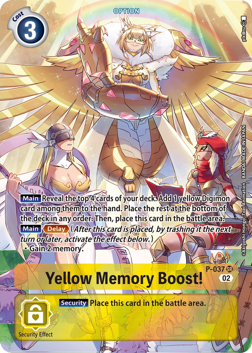 P-037 (Alternative Art) Yellow Memory Boost!