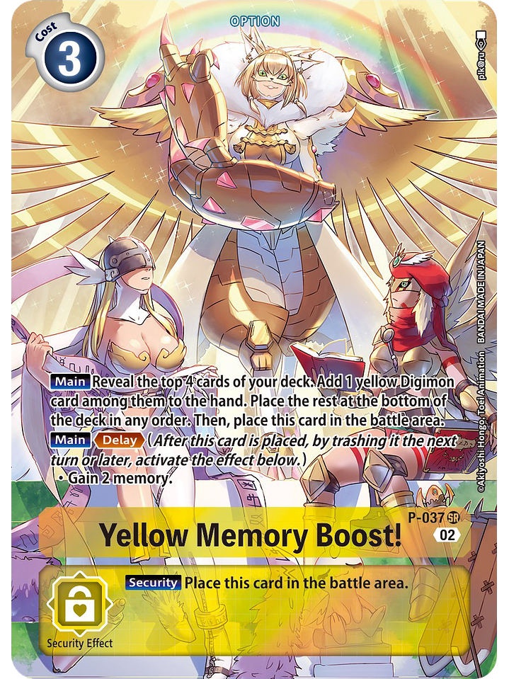 P-037 (Alternative Art) Yellow Memory Boost! 1