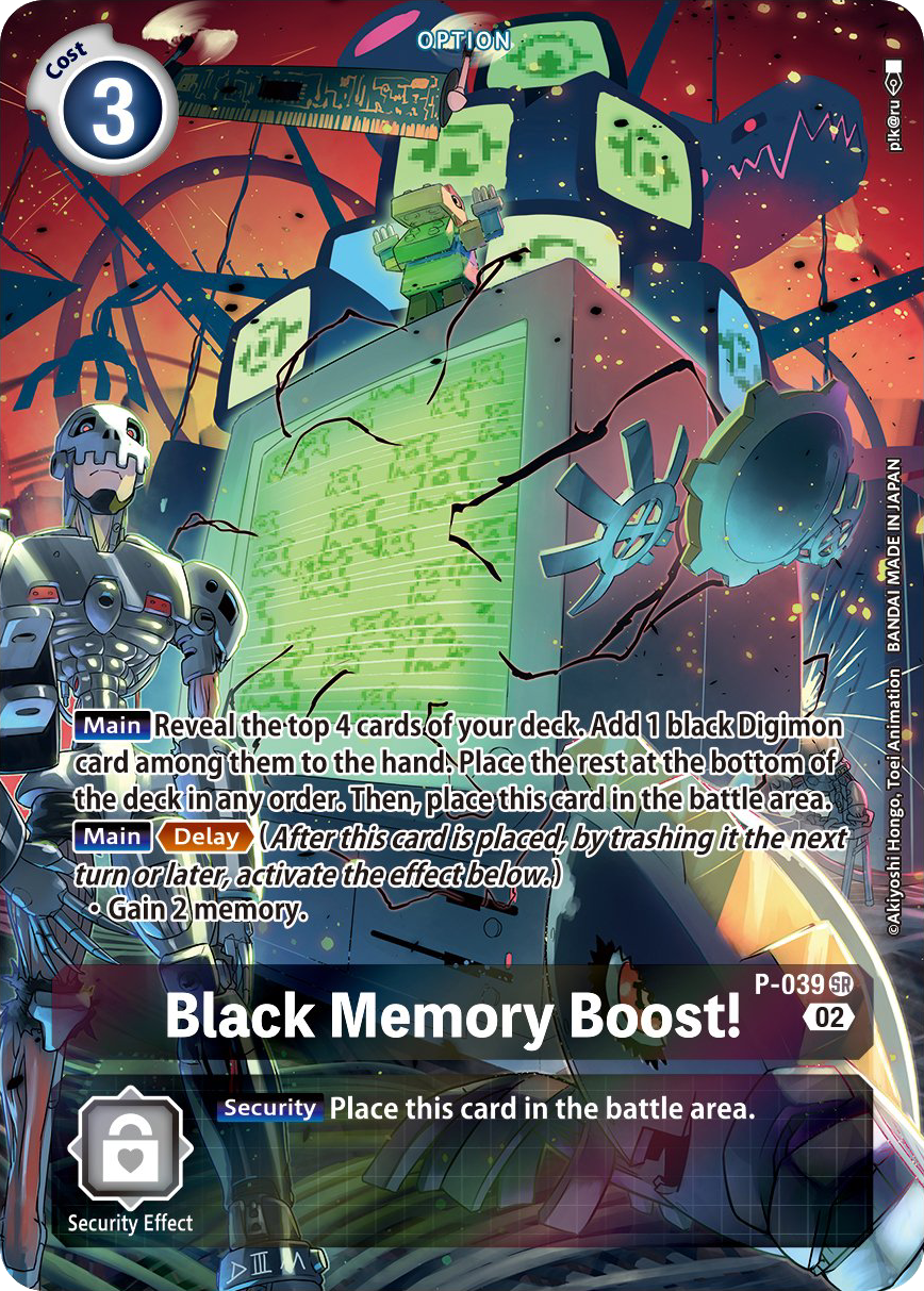 P-039 (Alternative Art) Black Memory Boost!