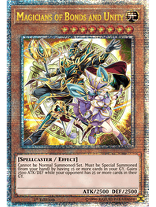 Magicians of Bonds and Unity - AGOV-EN000 - Quarter Century Rare 1st Edition