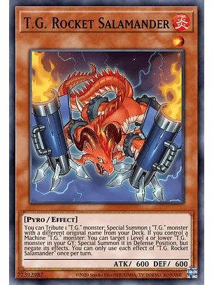 T.G. Rocket Salamander - AGOV-EN003 - Secret Rare 1st Edition