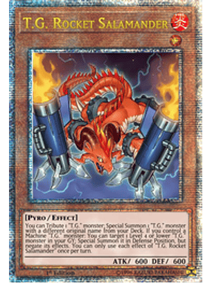 T.G. Rocket Salamander - AGOV-EN003 - Quarter Century Rare 1st Edition