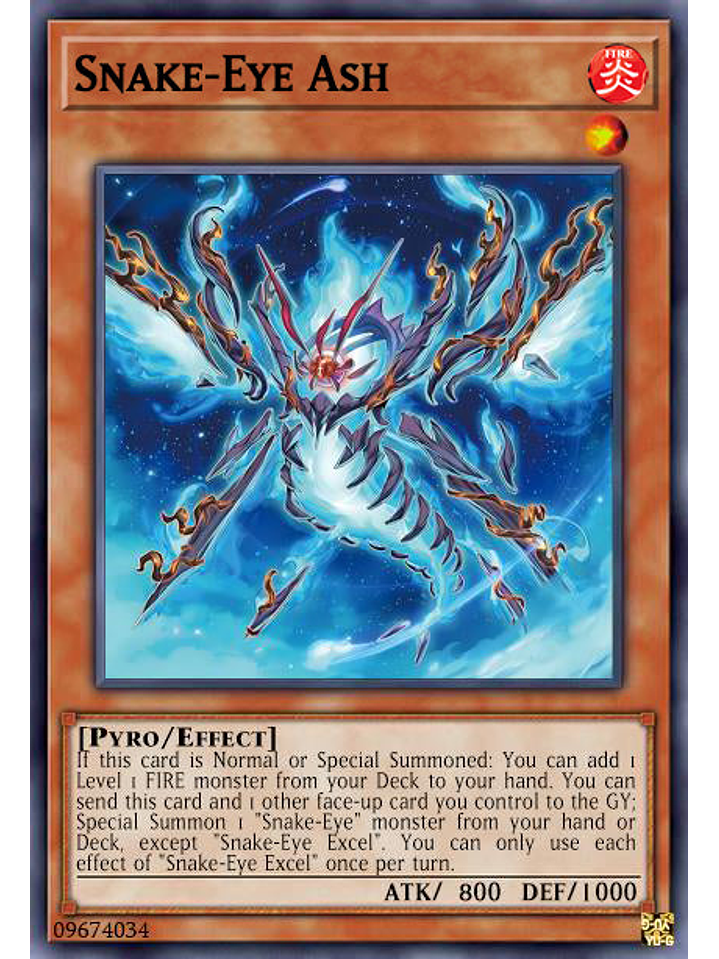 Snake-Eye Ash - AGOV-EN007 - Super Rare 1st Edition 1