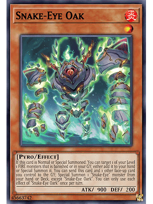 Snake-Eye Oak - AGOV-EN008 - Super Rare 1st Edition