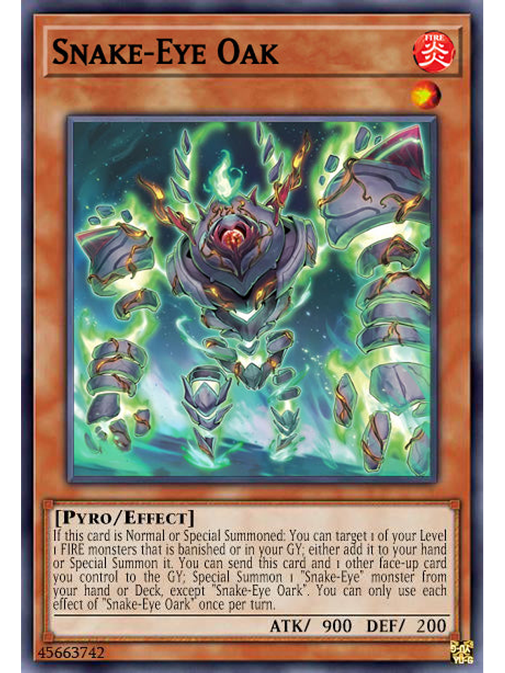 Snake-Eye Oak - AGOV-EN008 - Super Rare 1st Edition 1