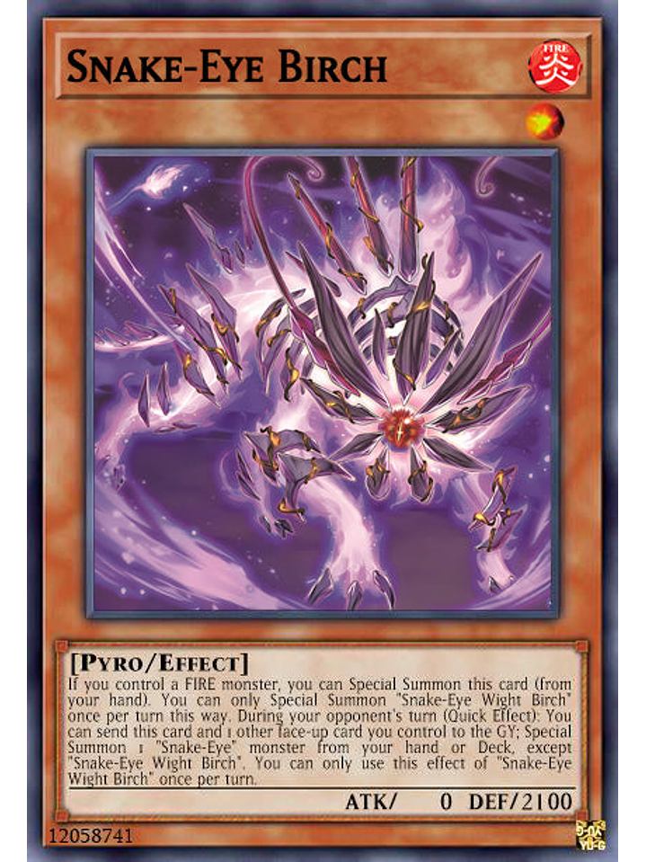 Snake-Eye Birch - AGOV-EN009 - Super Rare 1st Edition 1