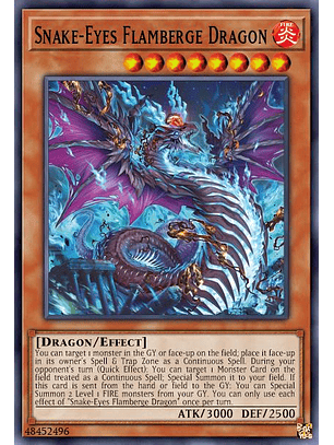 Snake-Eyes Flamberge Dragon - AGOV-EN010 - Secret Rare 1st Edition