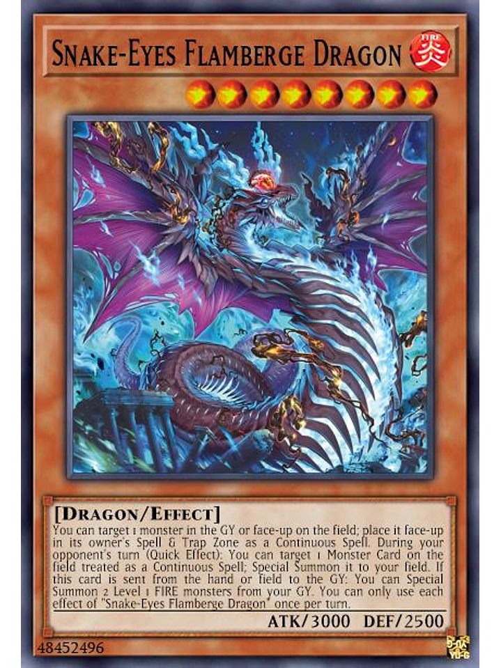Snake-Eyes Flamberge Dragon - AGOV-EN010 - Secret Rare 1st Edition 1