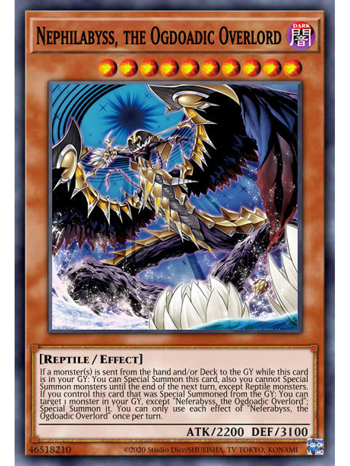 Nephilabyss, the Ogdoadic Overlord - AGOV-EN016 - Super Rare 1st Edition 1