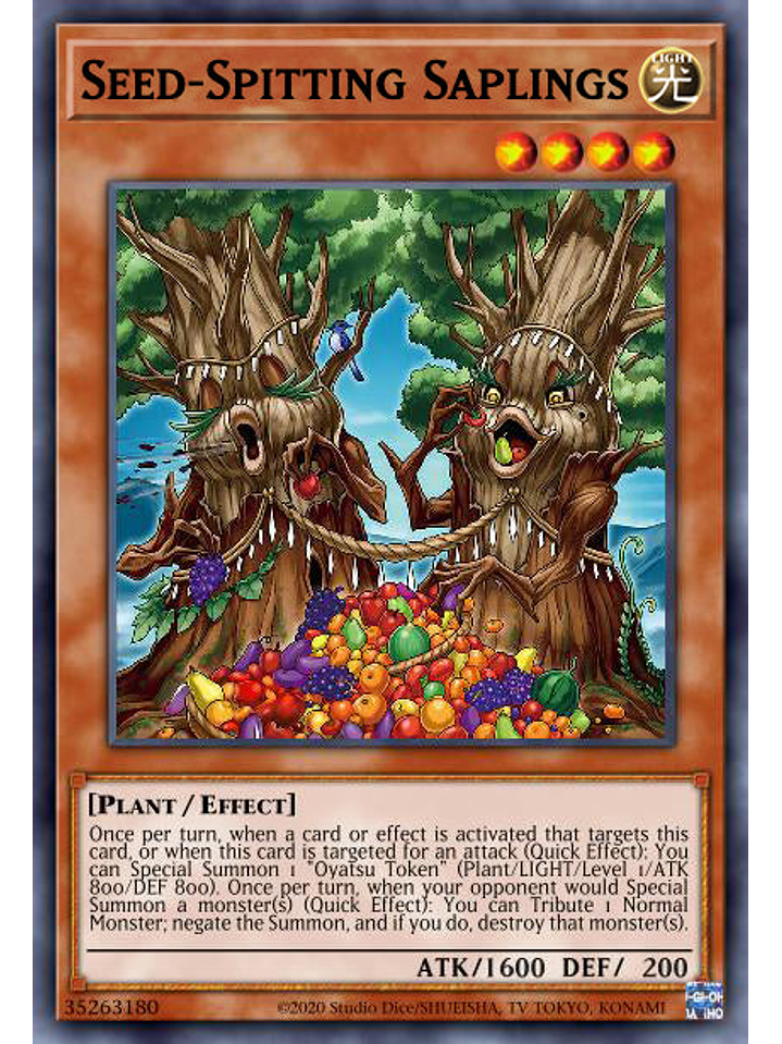 Seed-Spitting Saplings - AGOV-EN022 - Super Rare 1st Edition 1