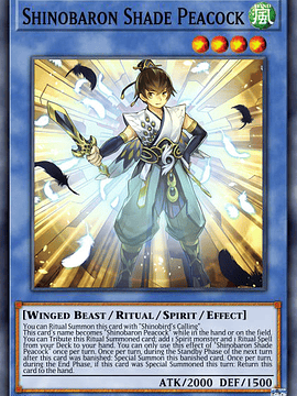Shinobaron Shade Peacock - AGOV-EN029 - Common 1st Edition