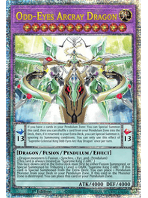 Odd-Eyes Arcray Dragon - AGOV-EN030 - Quarter Century Rare 1st Edition