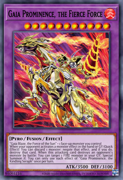 Gaia Prominence, the Fierce Force - AGOV-EN033 - Common 1st Edition