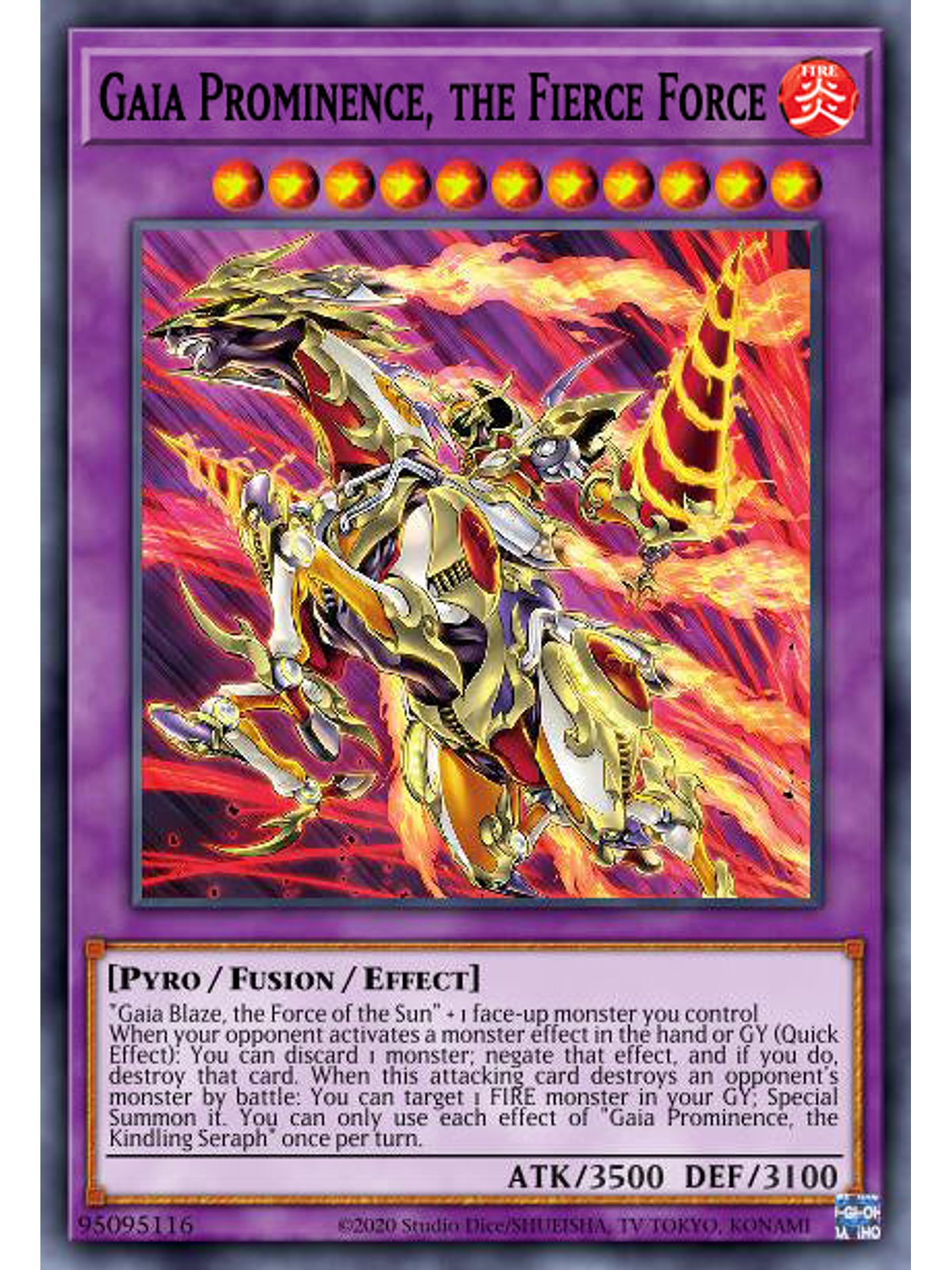 Gaia Prominence, the Fierce Force - AGOV-EN033 - Common 1st Edition 1