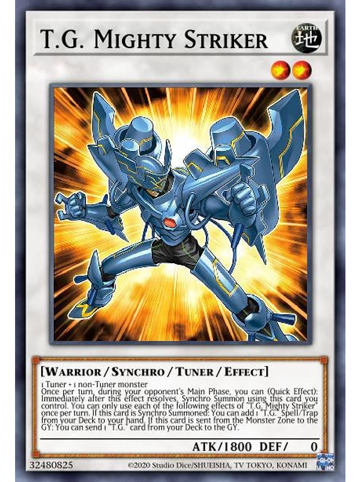 T.G. Mighty Striker - AGOV-EN034 - Super Rare 1st Edition 1