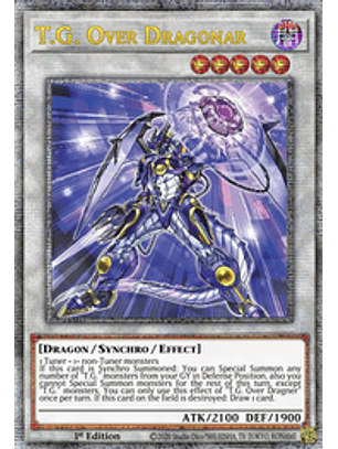 T.G. Over Dragonar - AGOV-EN035 - Quarter Century Rare 1st Edition