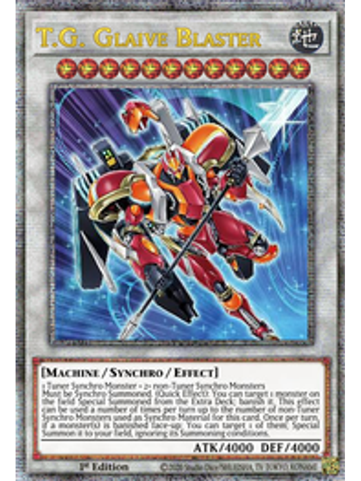 T.G. Glaive Blaster - AGOV-EN036 - Quarter Century Rare 1st Edition 1