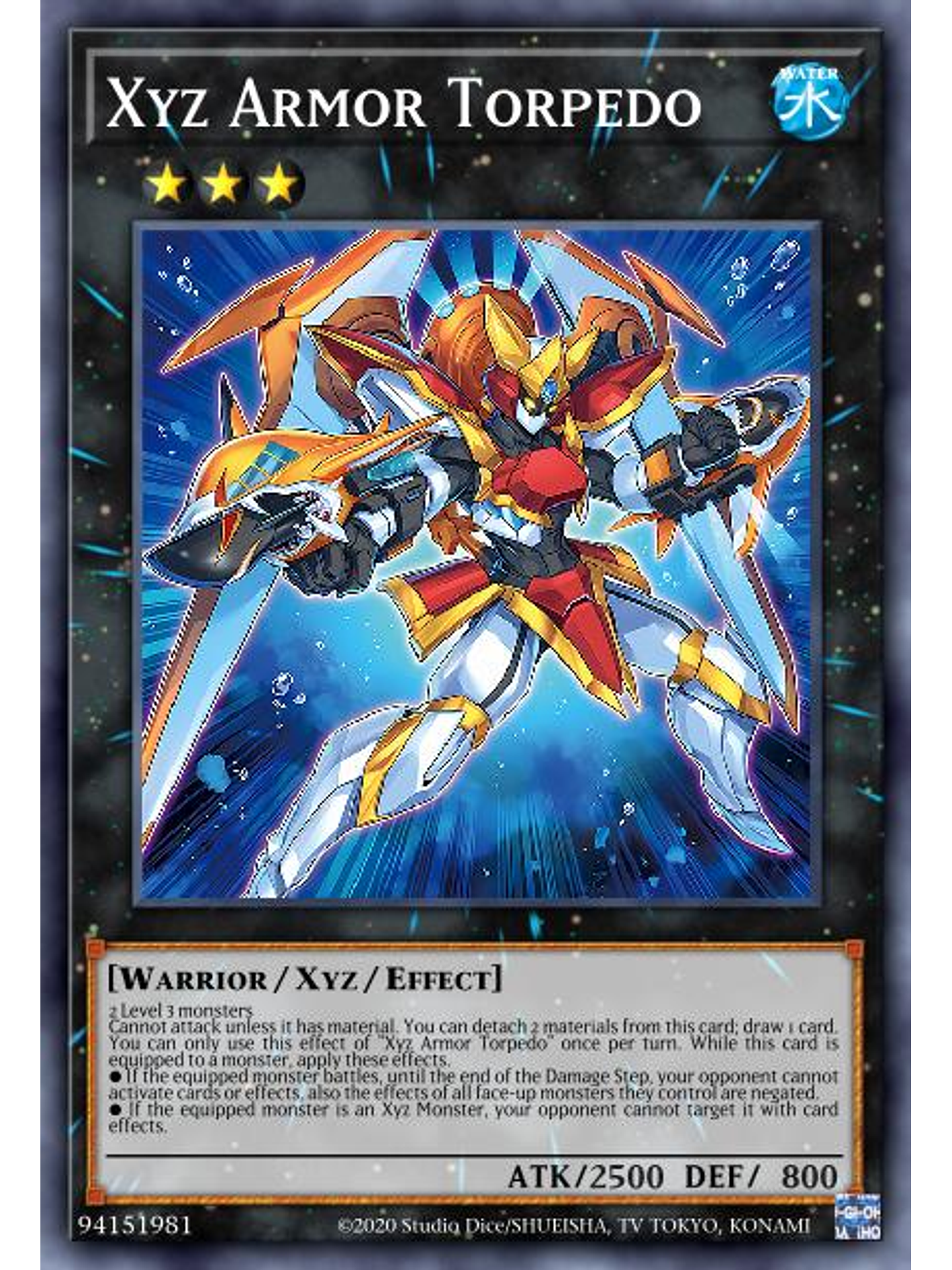 Xyz Armor Torpedo - AGOV-EN039 - Super Rare 1st Edition 1